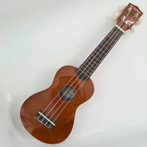 HUA WIND Hawaiian Ukulele for Beginners, Four String, Wood, Brown - Picture 2 of 10